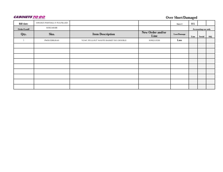 Case124658 - Os&d Form | PDF