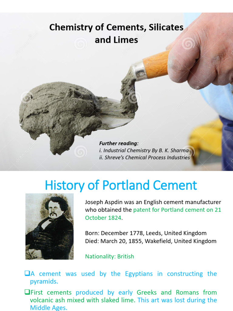 Chemistry and Classification of Cement | PDF | Cement | Concrete