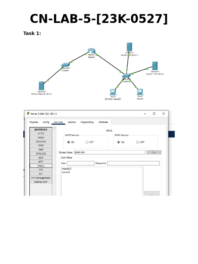 CN Lab 5 (23K 0527) | PDF