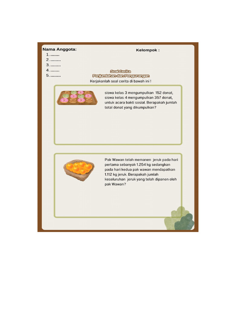 Modul Ajar Matematika Pertemuan 1 A LKPD | PDF