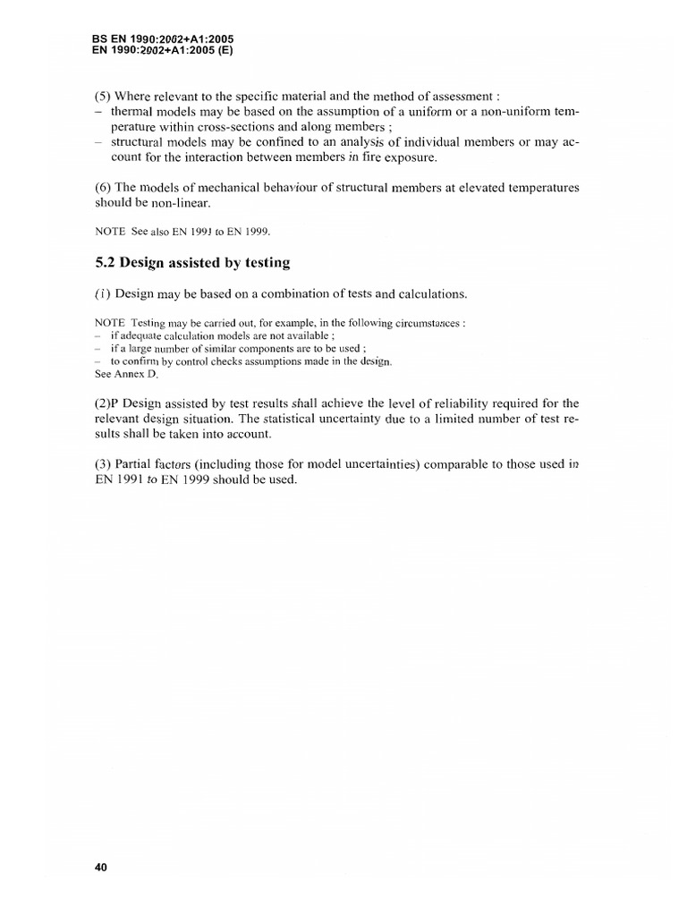 BS EN 1990:2002+A1 Structural Design Standards | PDF | Deformation ...