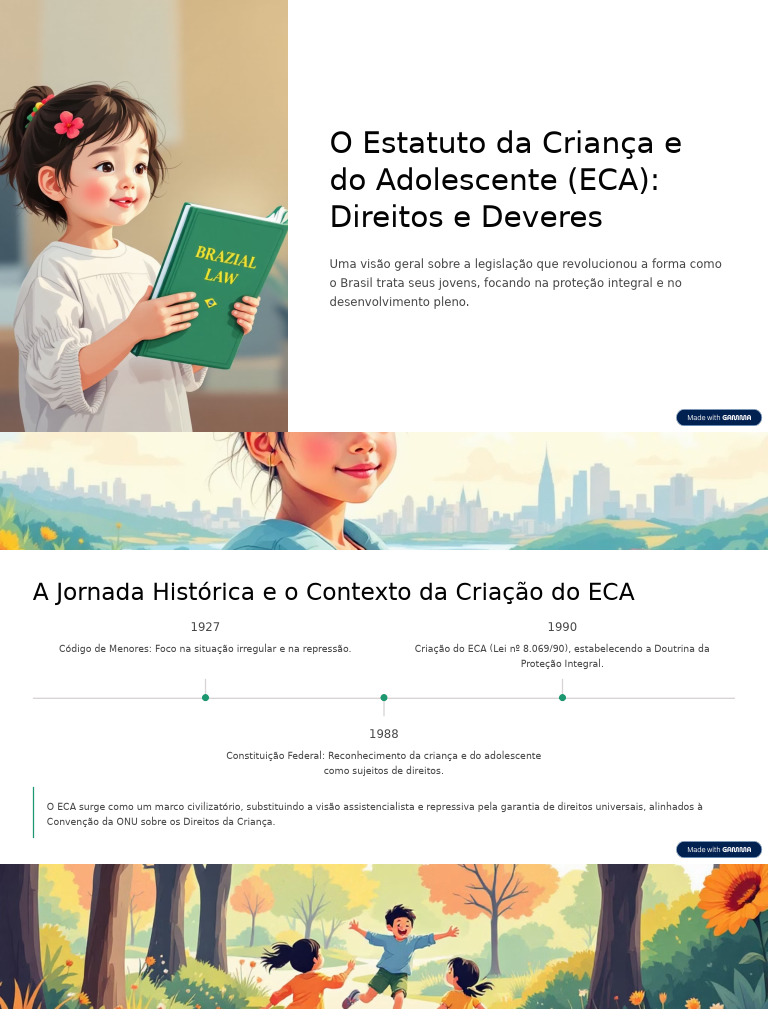 O Estatuto Da Crianca e Do Adolescente ECA Direitos e Deveres | PDF ...