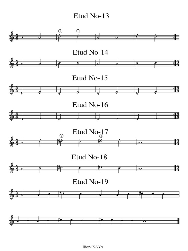 Etud No-13 | PDF