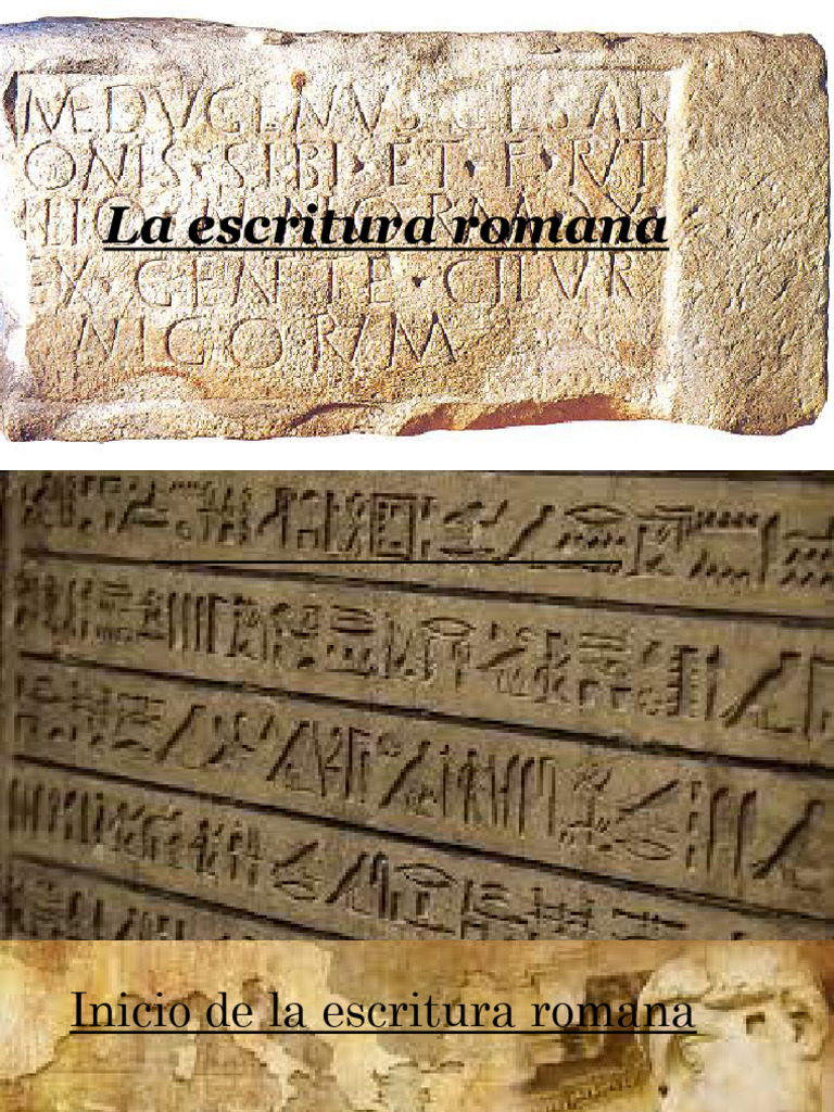 Historia de la escritura romana | PDF | Paleografía | Comunicación escrita