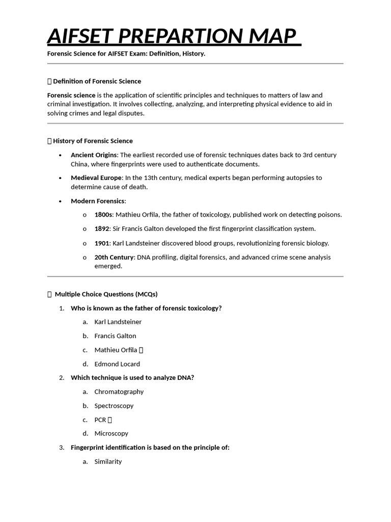 Forensic Science Overview for AIFSET | PDF | Gun Barrel | Bullet