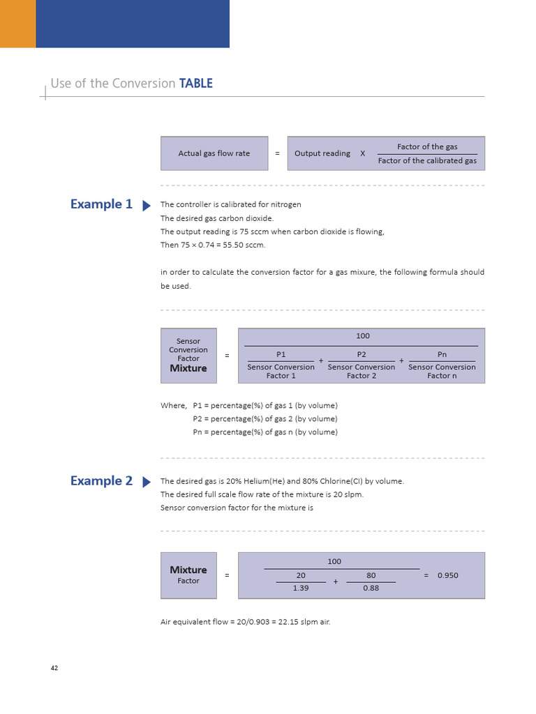 Gas Conversion Factors and Calculations | PDF | Chemical Industry | Gases