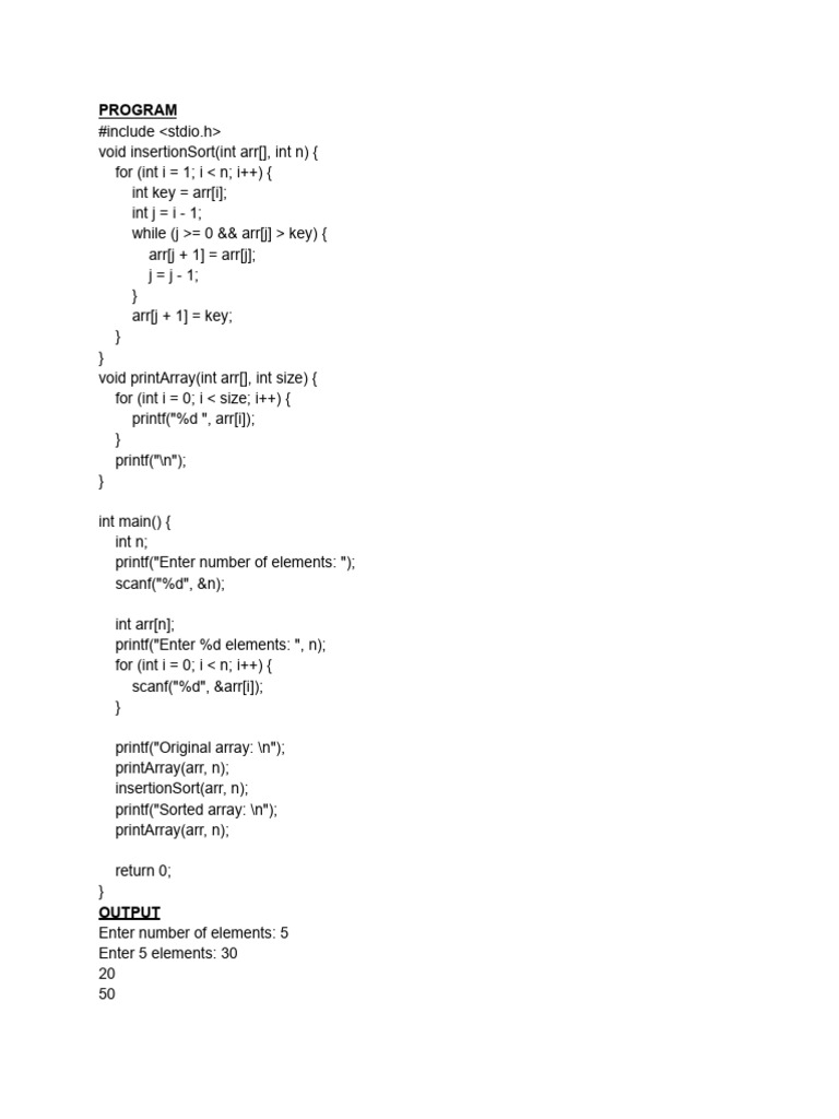 Insertion | PDF