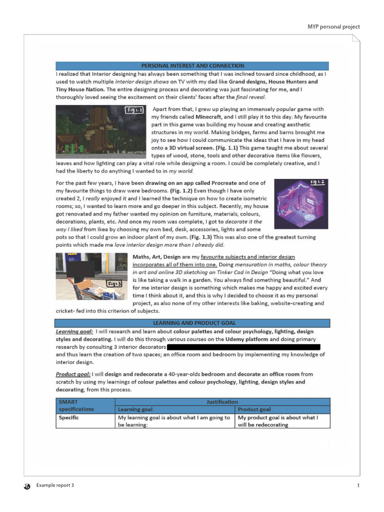 MYP Interior Design en | PDF