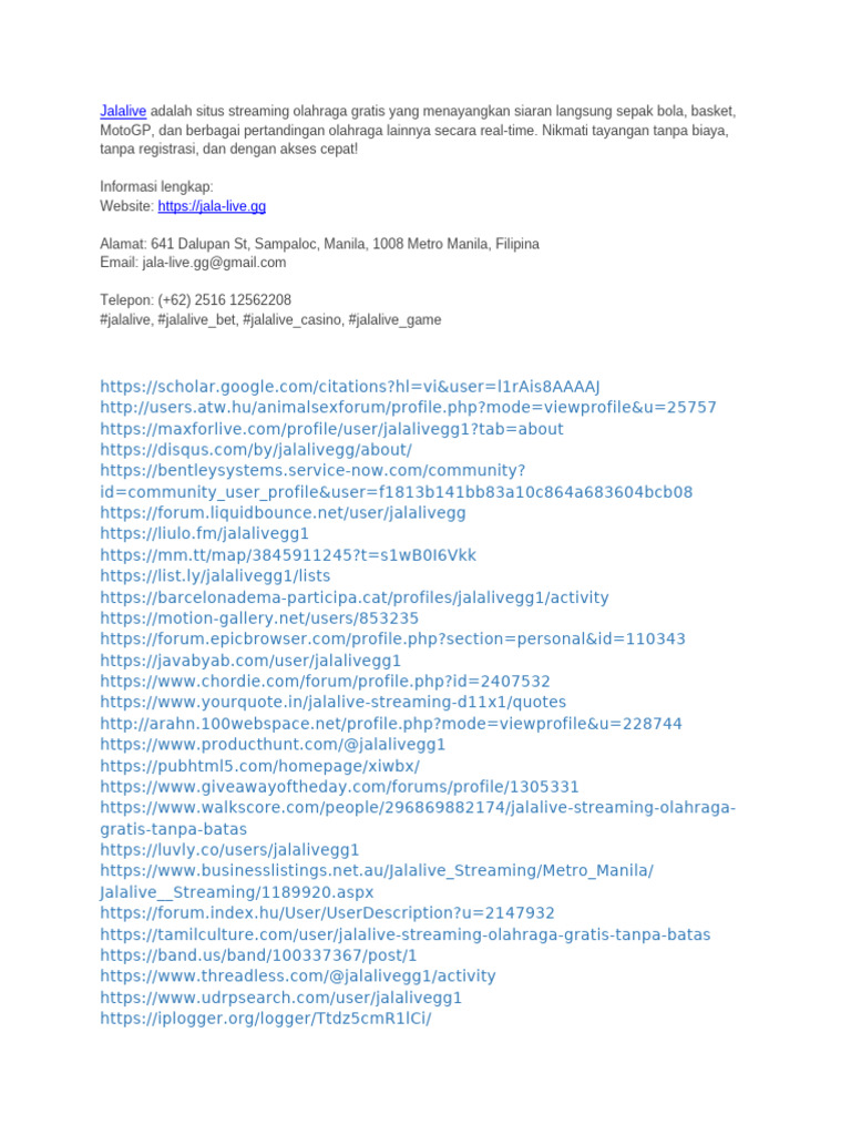 Jala Live - GG | PDF