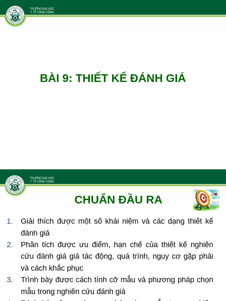 Bai 9. Thiet Ke Nghien Cuu Danh Gia | PDF