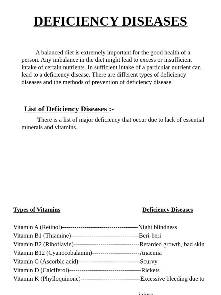 Vitamin A Deficiency and Its Impact | PDF | Vitamin A | Vitamin