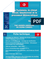 Les Tunisiens, Le Climat Social, Émotionnel Et Le Processus Démocratique Avril 2012 PDF