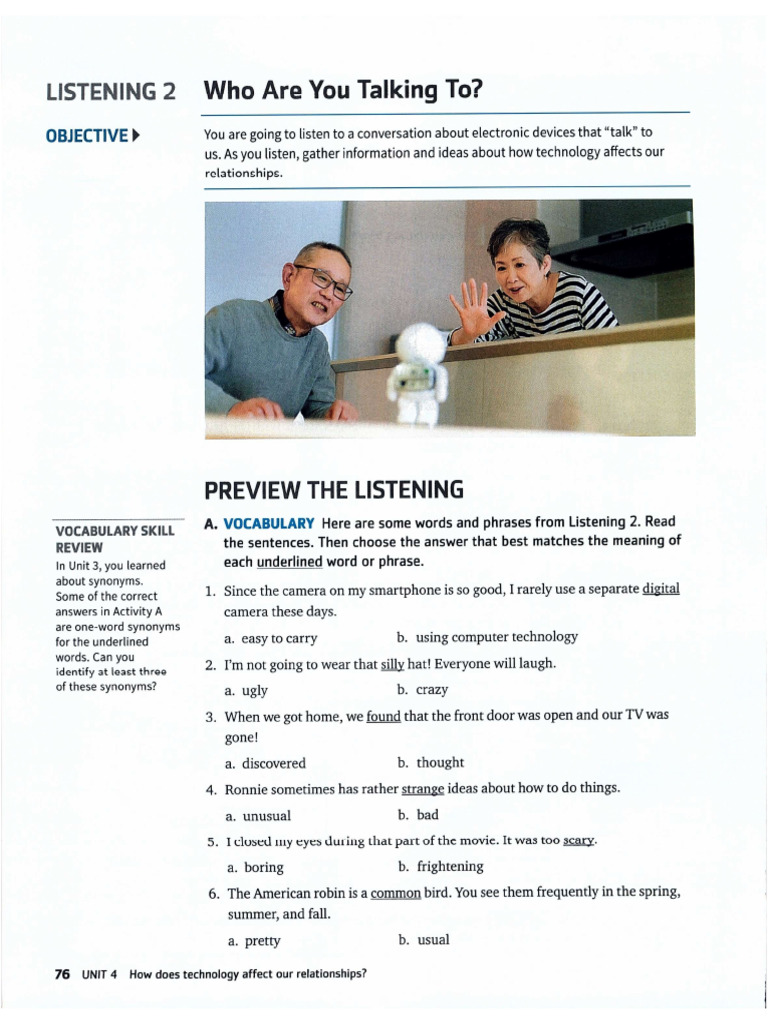 Unit 4 - Listening 2 | PDF