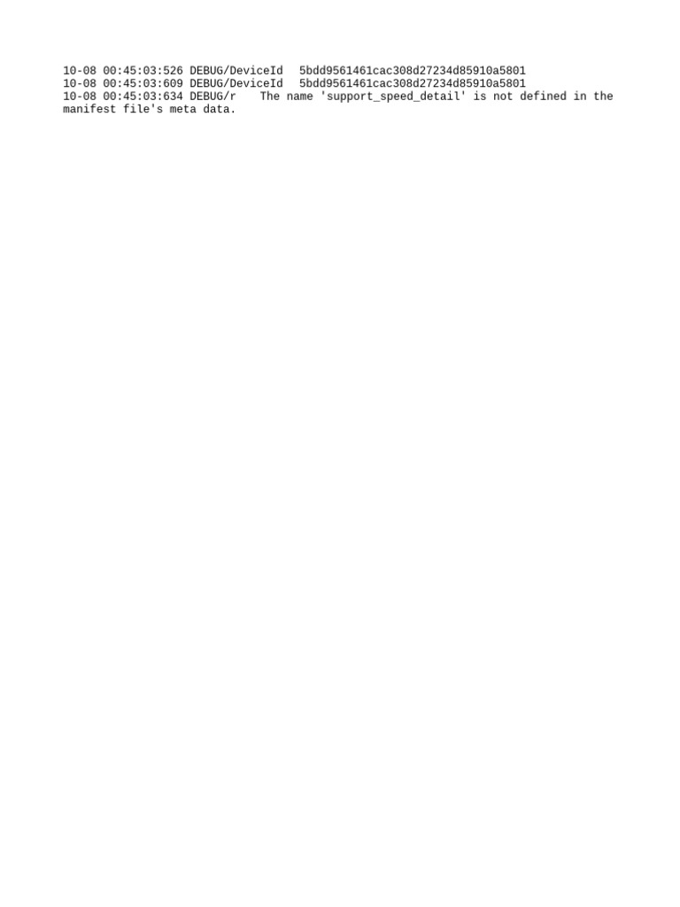 Debug Log | PDF