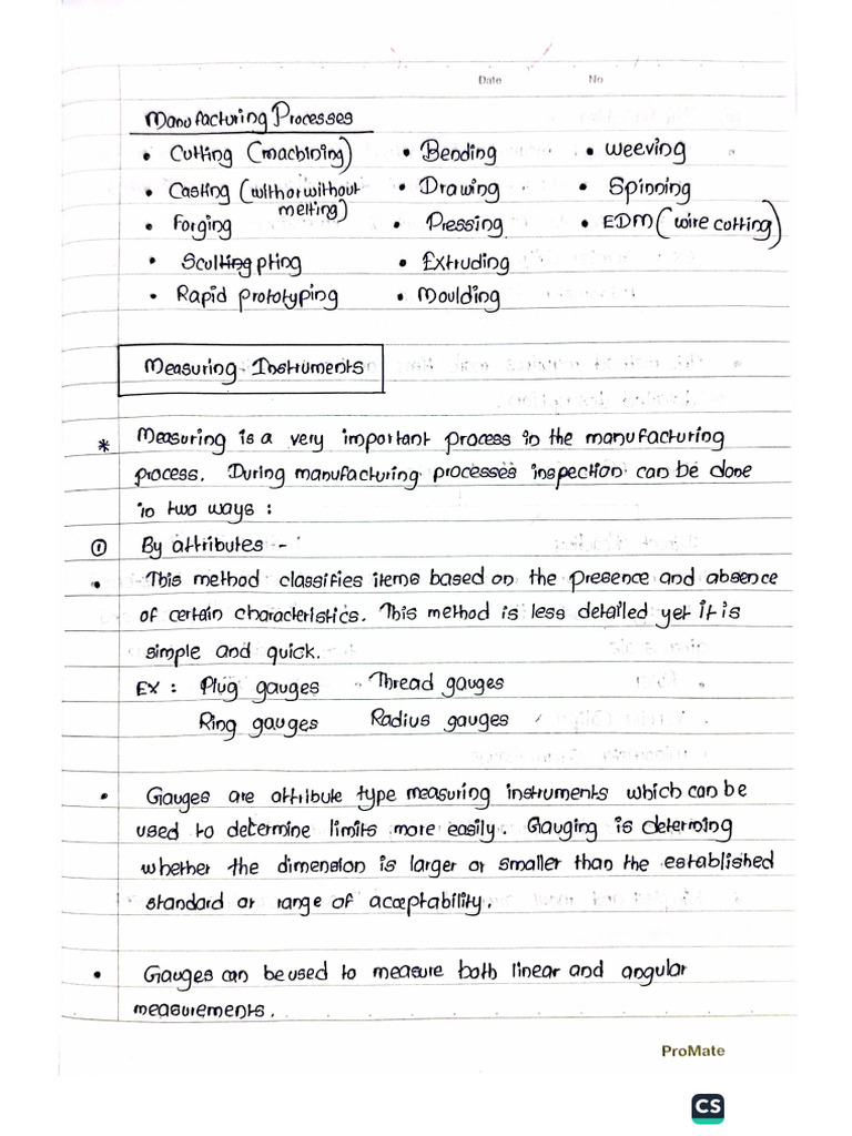 Me2302 All Notes | PDF
