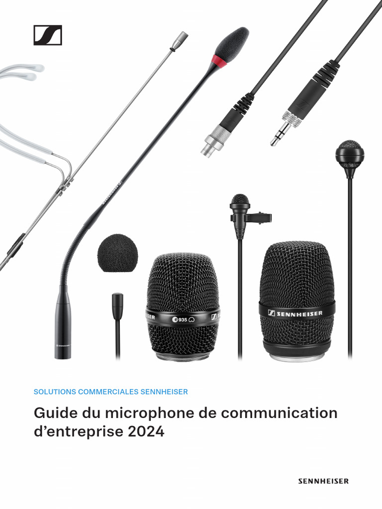 Microphones Sennheiser pour entreprises 2024 | PDF | Microphone ...
