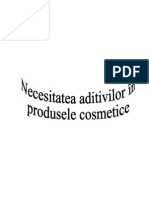 Necesitatea Aditivilor in Produsele Cosmetice