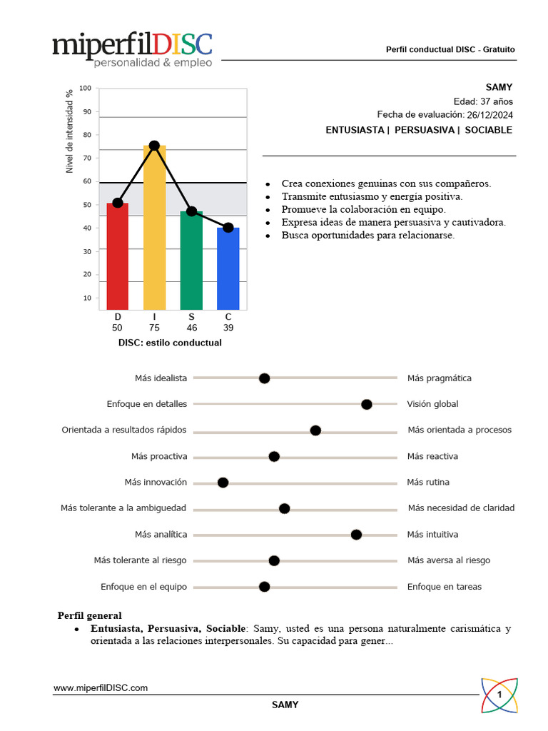 Mejora tu carrera con el perfil DISC | PDF | Comportamiento | Liderazgo