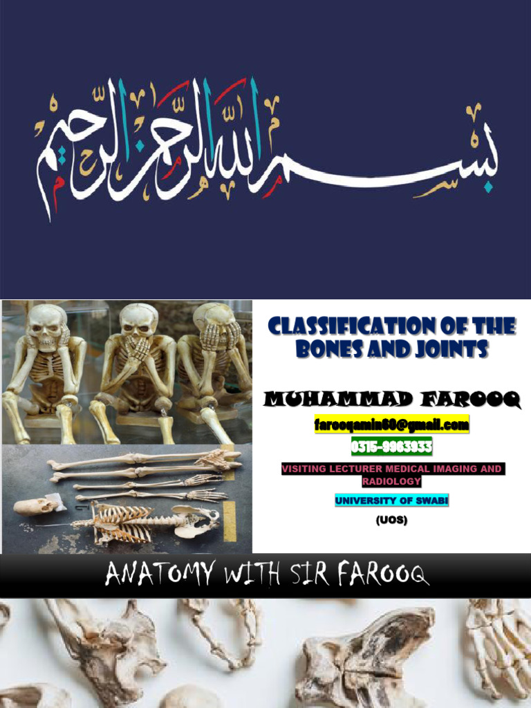Bone and Joint Classification Guide | PDF | Bone | Cartilage