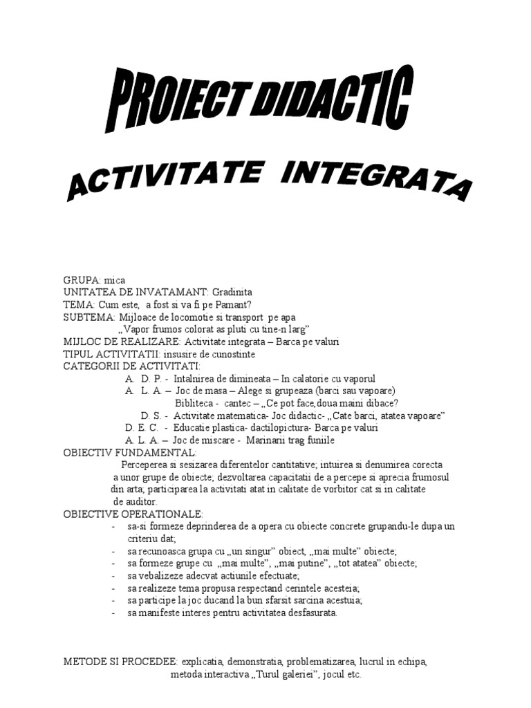 Mijloacedelocomotiepeapa Activintegrata | PDF