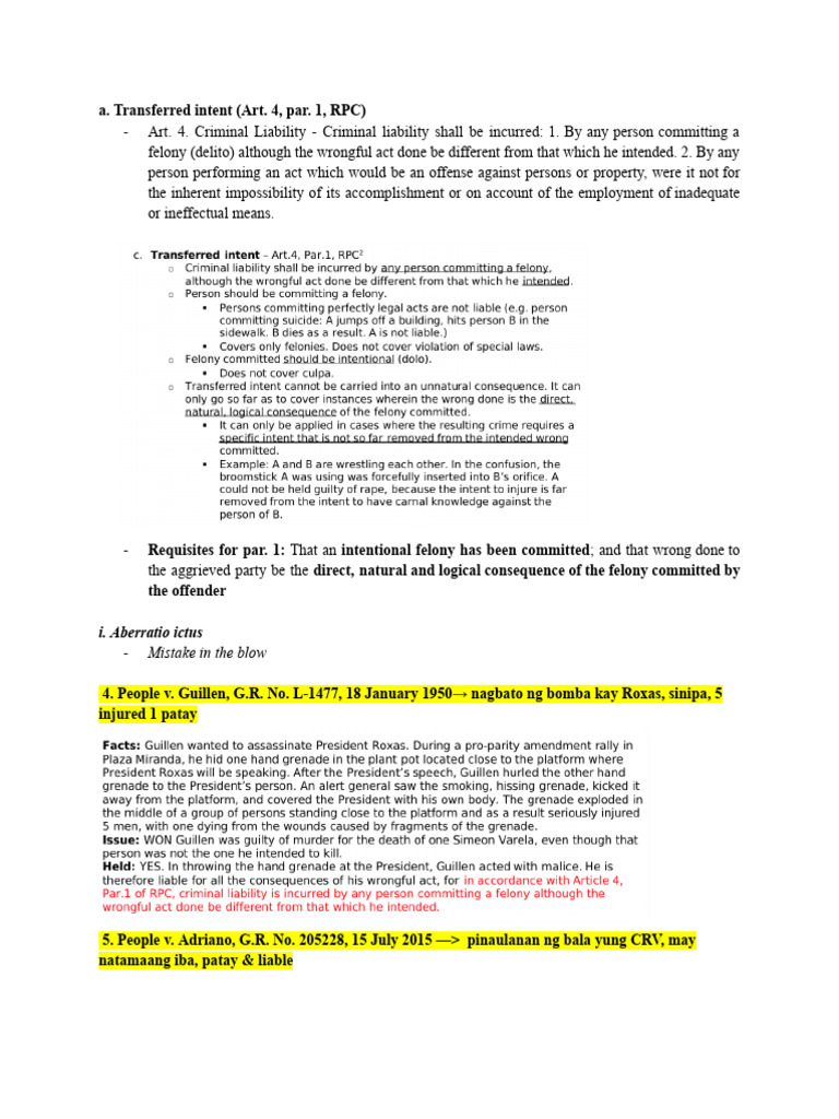 Criminal Liability and Causation Principles | PDF | Causation (Law ...