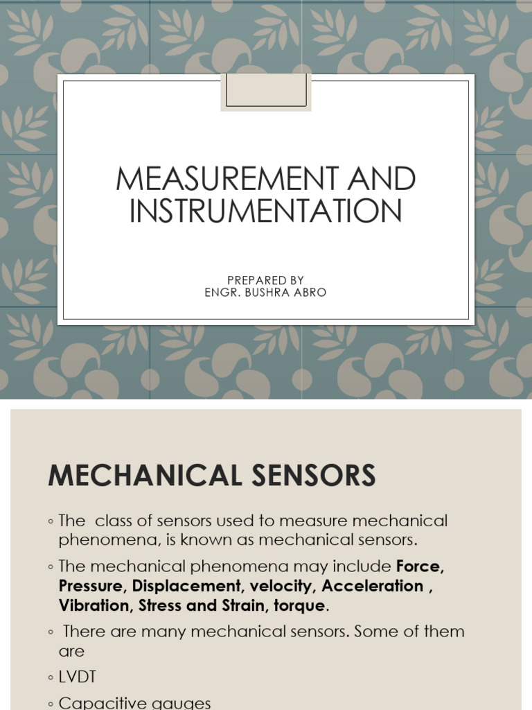 Mechanical Sensors and LVDT Overview | PDF | Transformer | Inductor