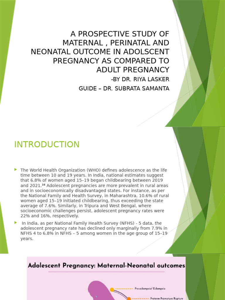 A Prospective Study of Maternal J Perinatal and | PDF | Pregnancy ...