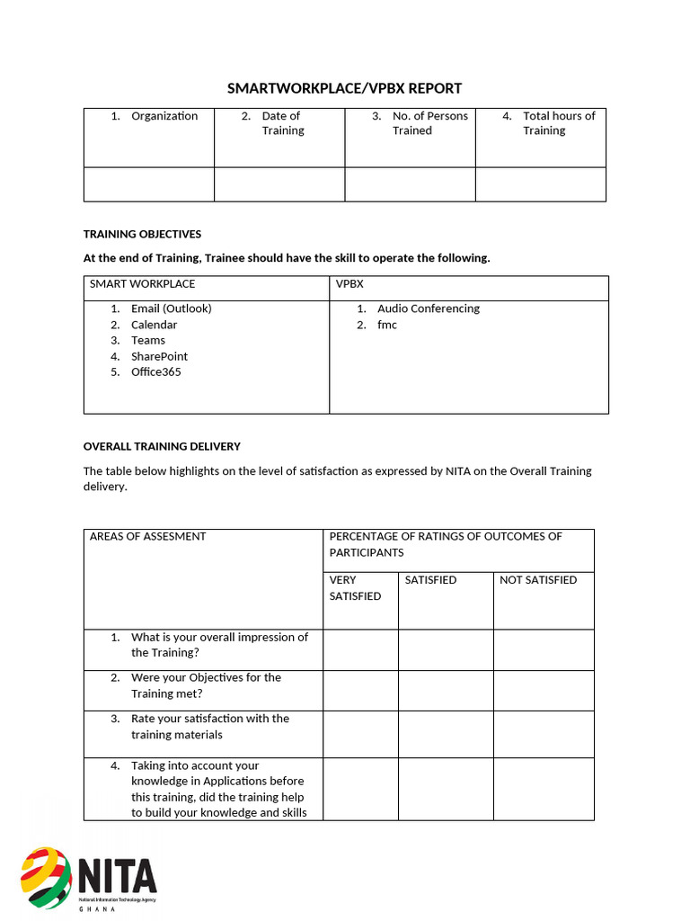 Smart Workplace VPBX Training Report | PDF