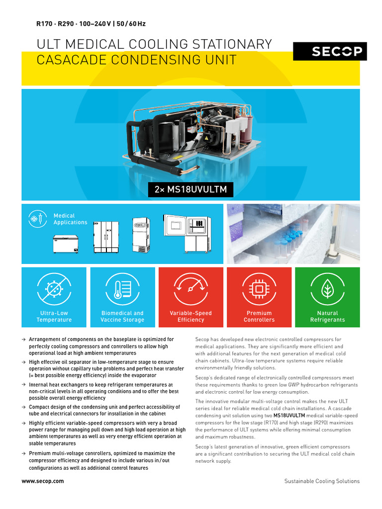 Efficient ULT Compressors for Medical Use | PDF | Refrigerator ...