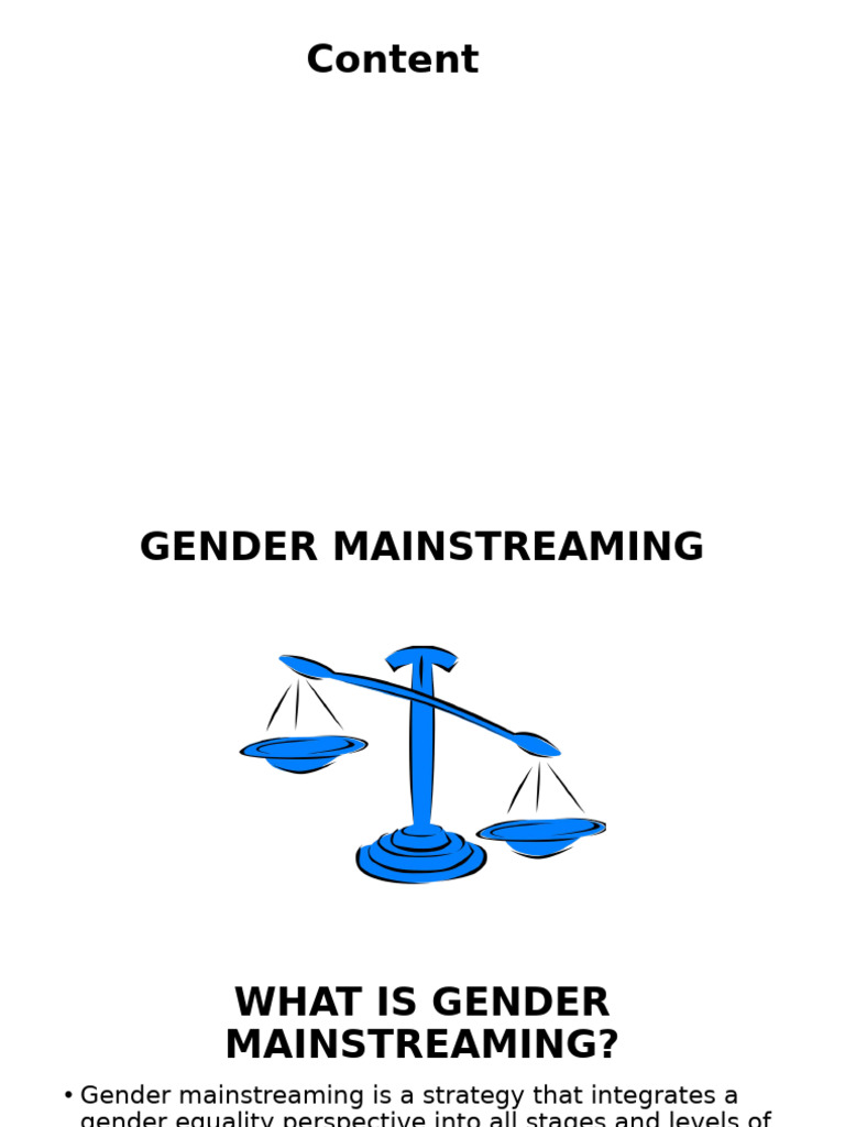 Understanding Gender Mainstreaming Strategies | PDF