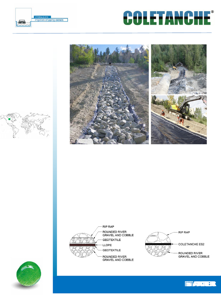 CPR Rock Flume Erosion Solution with COLETANCHE® | PDF | Civil ...