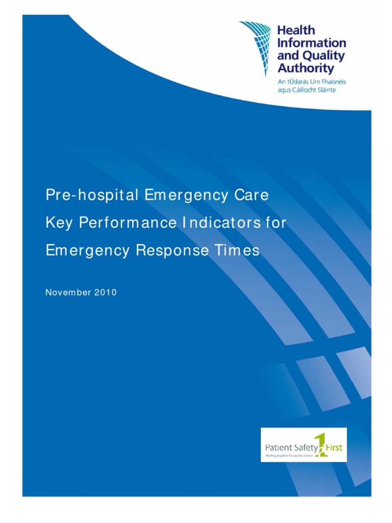 Pre Hospital Emergency Care KPIs | PDF | Emergency Medical Services ...