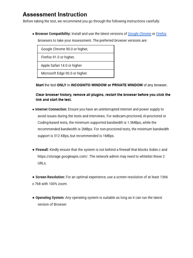 Assessment Test Preparation Guide | PDF | Computing | Software