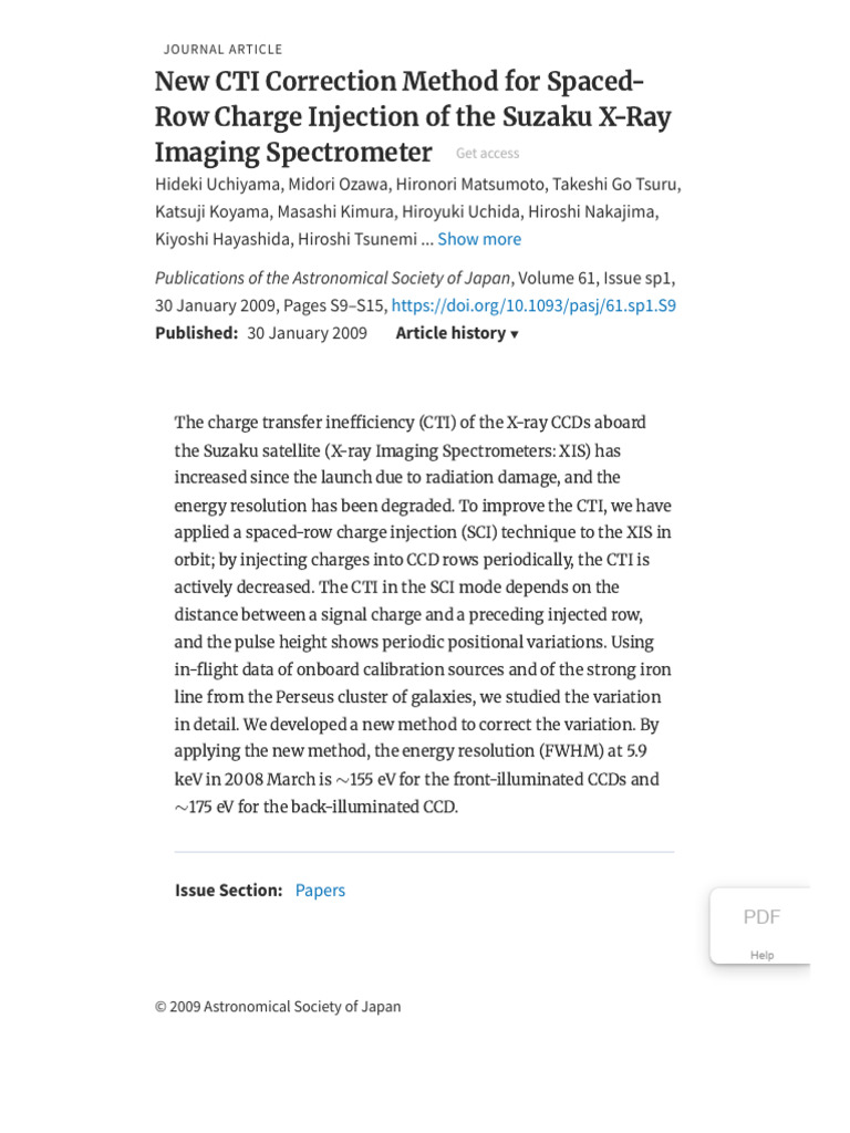 New CTI Correction Method For Spaced-Row Charge Injection of The Suzaku ...