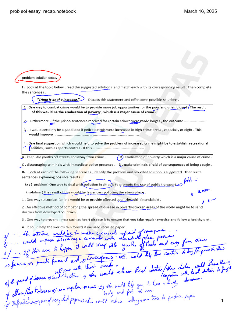 Recap Problem Solution Essay MMMM-1 | PDF