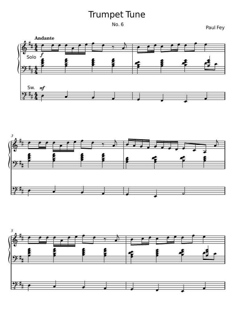 Trumpet Tune by Paul Fey | PDF