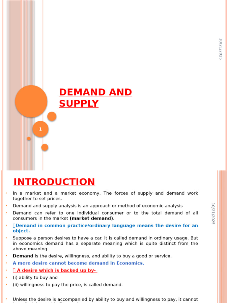 Demand and Supply 03012024 | PDF | Supply And Demand | Supply (Economics)