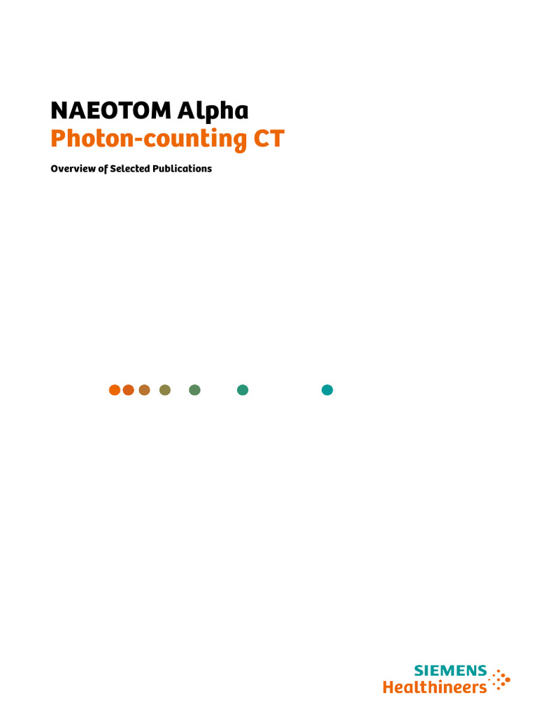 NAEOTOM Alpha Photon-Counting CT Insights | PDF | Ct Scan | Radiology