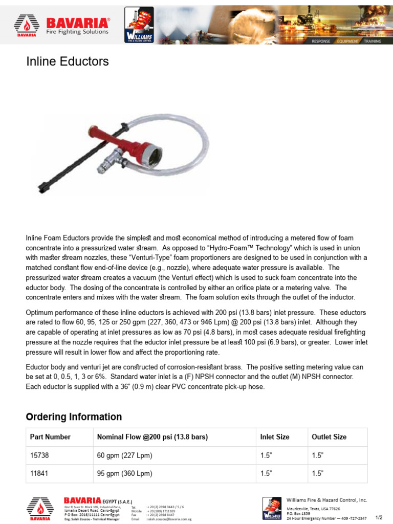 Inline Eductors. | PDF | Liquids | Equipment