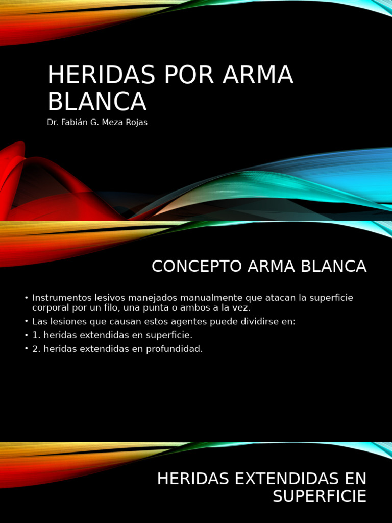 Clasificación de Heridas por Arma Blanca | PDF | Cuchillo