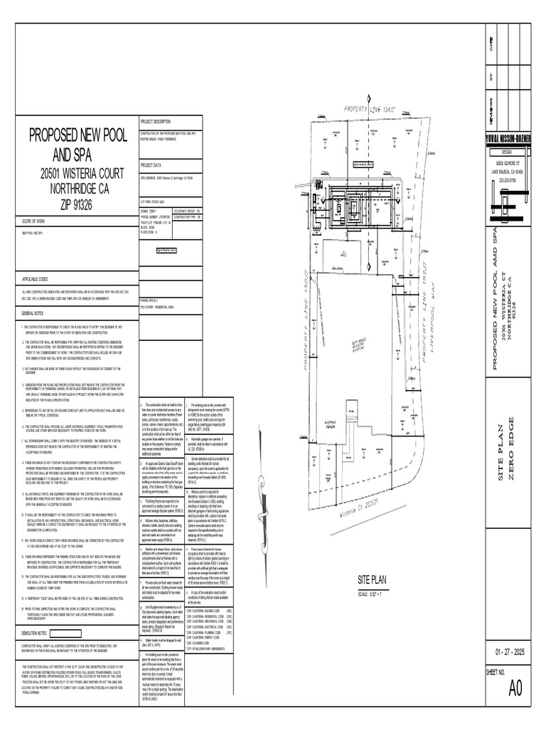 Pool and Spa Construction Plans | PDF