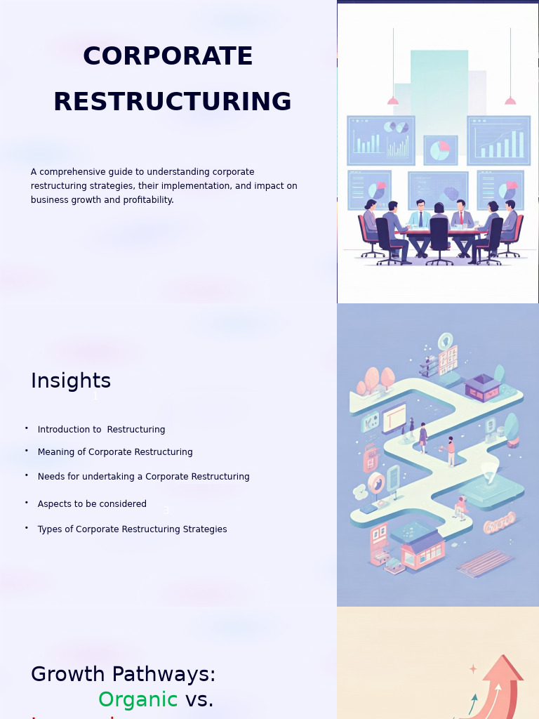 Corporate Restructuring Strategies Guide | PDF | Mergers And ...