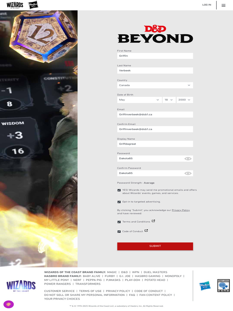 Register Wizards of The Coast - Wizards Account | PDF | Hasbro ...