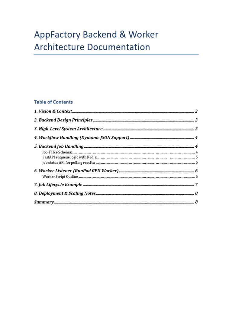 AppFactory Backend Architecture Guide | PDF | Computing | Software ...