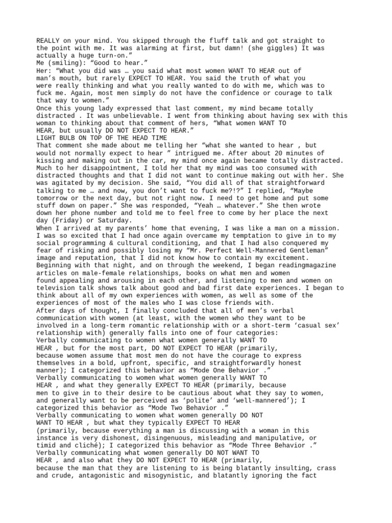 Sheet 46 | PDF | Casual Sex | Intimate Relationships