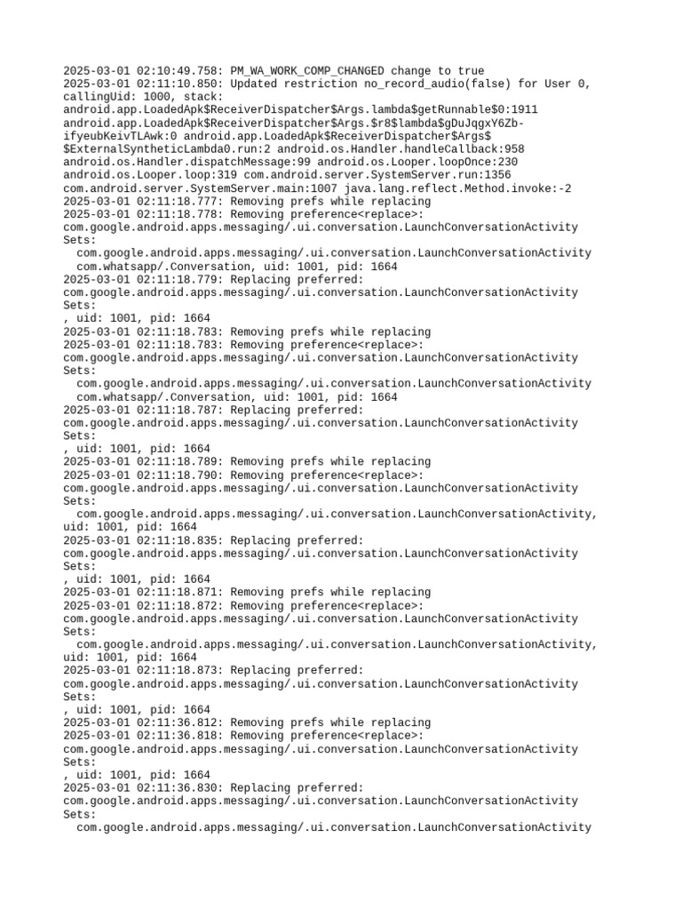 Android App Permission Changes Log | PDF | Software | System Software