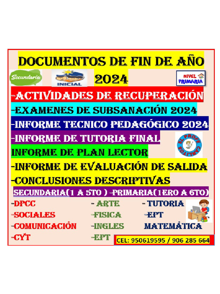 Conclusiones Descriptivas Inicial - 3 Años | PDF