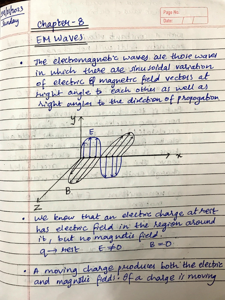 EM Waves Notes | PDF