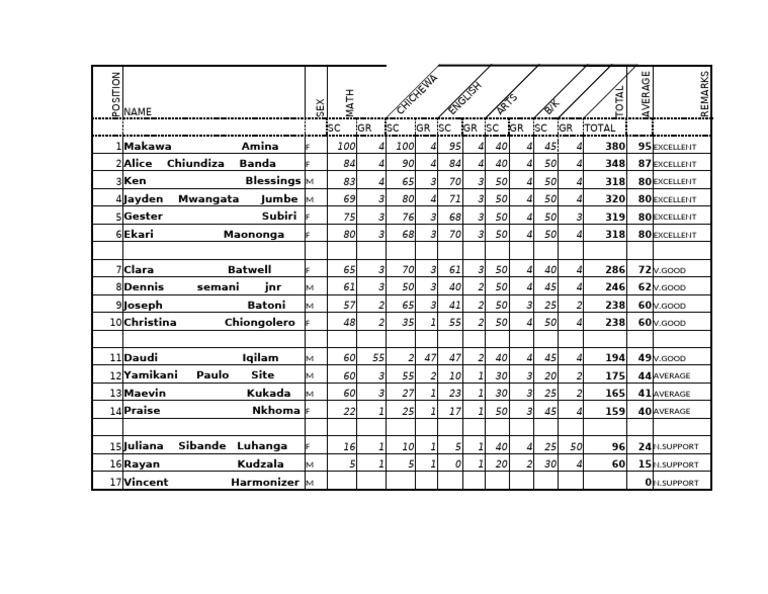 Student Performance Report Summary | PDF