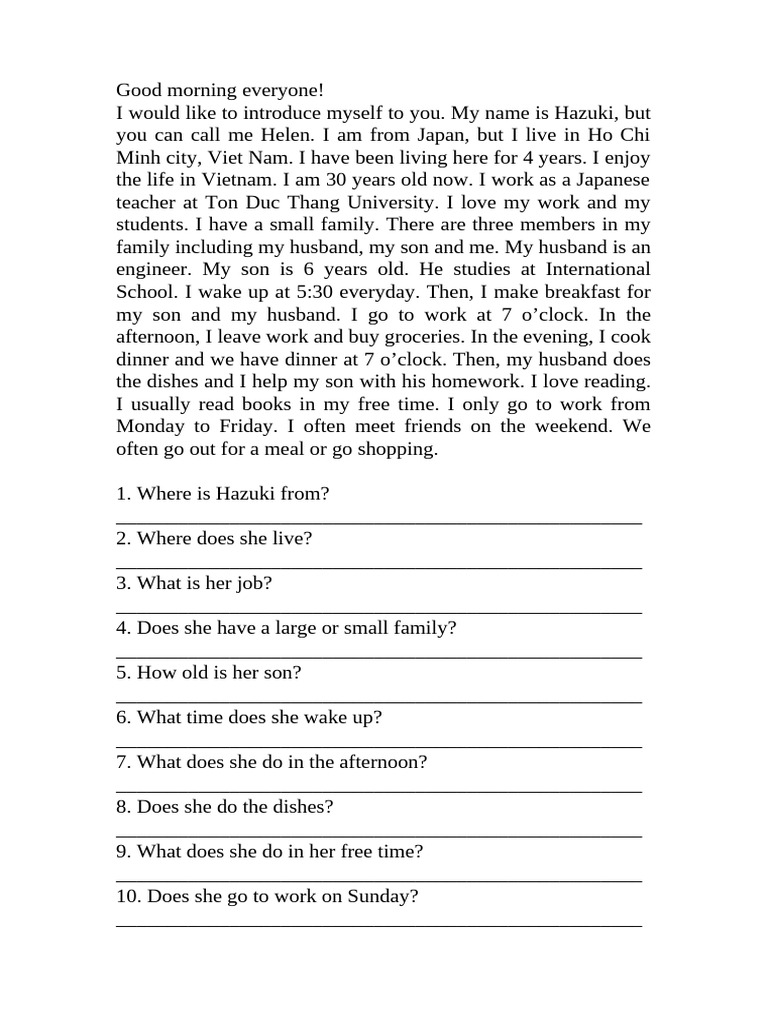 Good Morning Everyone | PDF